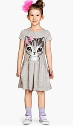 Dívčí šaty s kočičkou